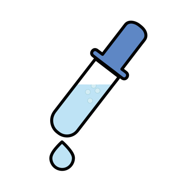 水滴矢量平面象形图插图孤立在白色。矢量插图。平面设计。每股收益10。滴管图标。说明标志元素。滴管的概念。可用于网络和手机。图片下载