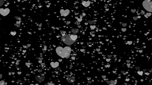 心图标散景在黑暗的颜色背景为圣诞节或冬季的内容或墙纸或纸关于冬天的内容为爱的内容或情人节或墙纸。图片下载