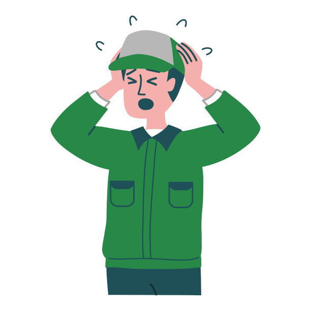 信使男人手势插图图片下载