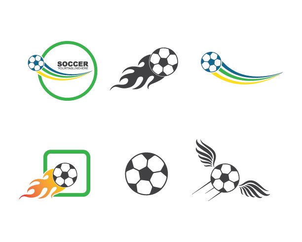 足球图标插图矢量图片下载