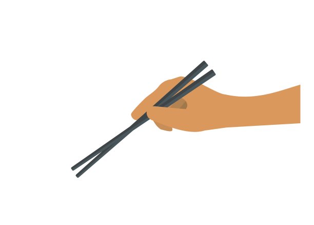 手拿着筷子。简单的说明图片下载