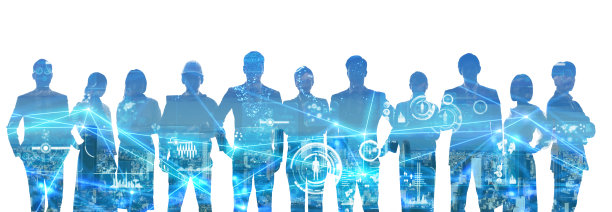 群人和沟通网络的概念。人力资源。团队合作的业务。伙伴关系。图片下载