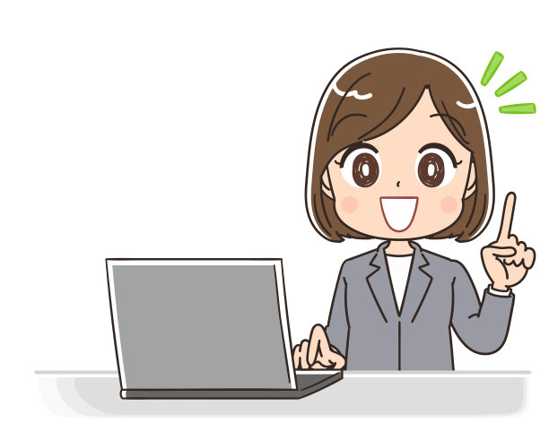 年轻的商业女性。她用笔记本电脑。图片下载