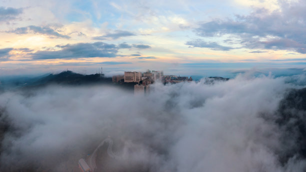 云顶高地日落，云海图片下载