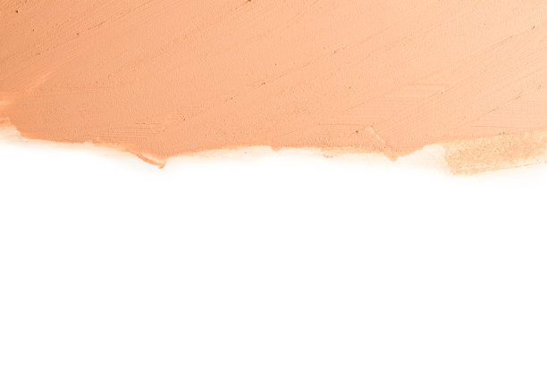 液体粉底质地。为女人化妆。前视图。孤立在白色的。文字或设计空间。图片下载