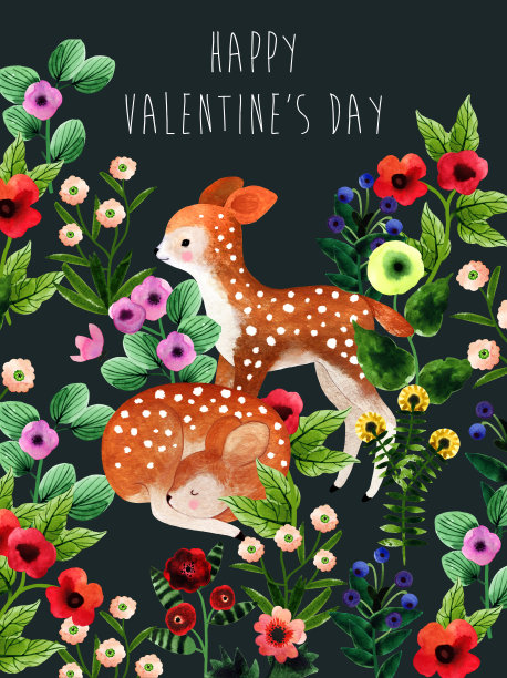 情人节与动物图片下载