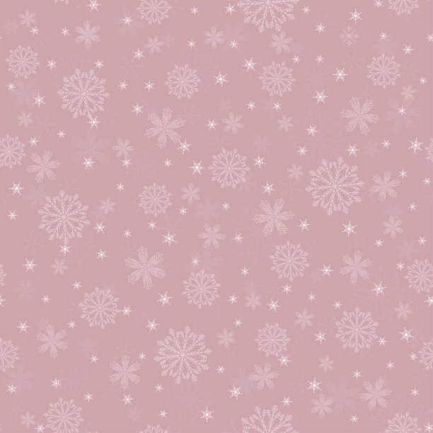 洁白无瑕的雪花图案。圣诞节粉红色背景。新的一年。矢量图图片下载