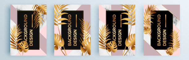 现代抽象封面集，最小封面设计。彩色几何背景，矢量插图。图片下载