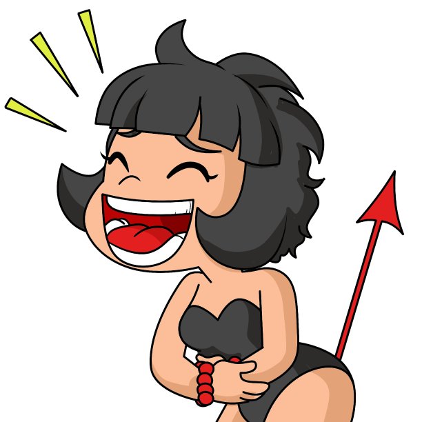 性感魔鬼卡通大声笑图片下载