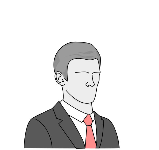 穿西装的男人。一个商人的剪影。矢量插图。图片下载