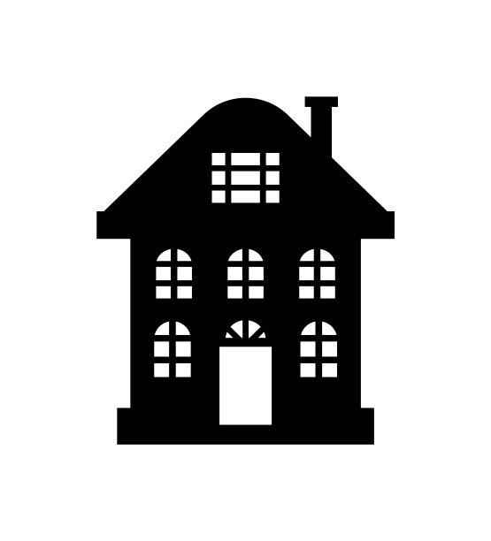 住宅房地产建筑图标孤立图片下载