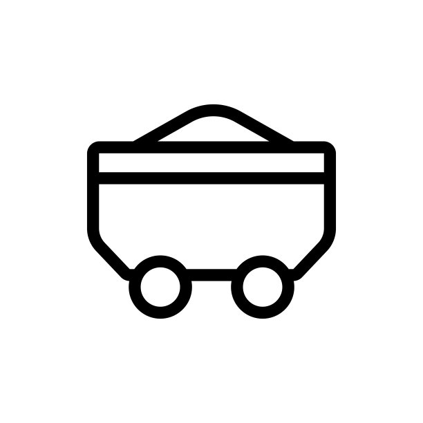 Vofettes与矿石矢量图标。孤立轮廓符号插图图片下载