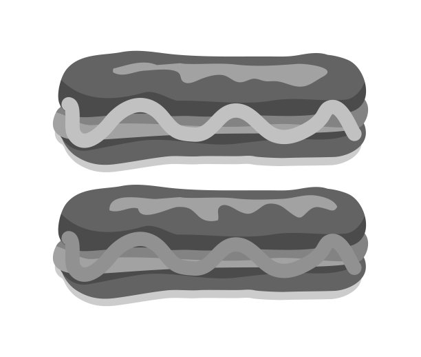 热狗集合与酱向量插图图片下载