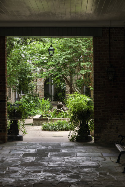 新奥尔良的后巷和隐蔽入口为这座城市增添了许多特色图片下载