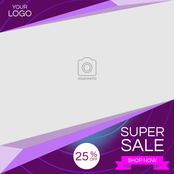 一个社交媒体帖子设计模板图片下载