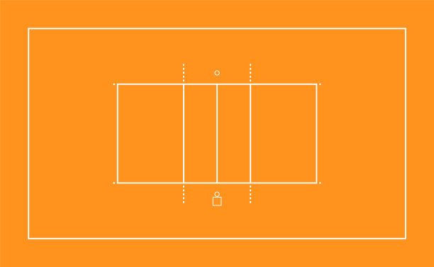 模仿体育排球场。图片下载