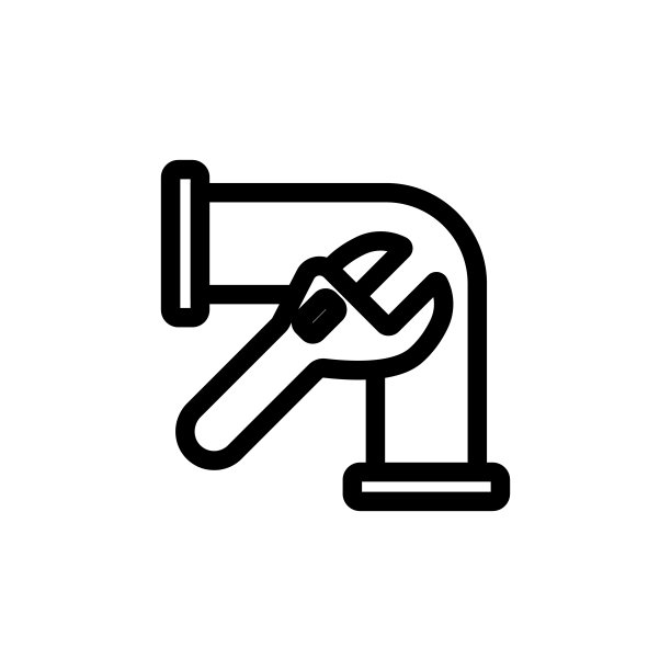 修复管道图标向量。孤立轮廓符号插图图片下载