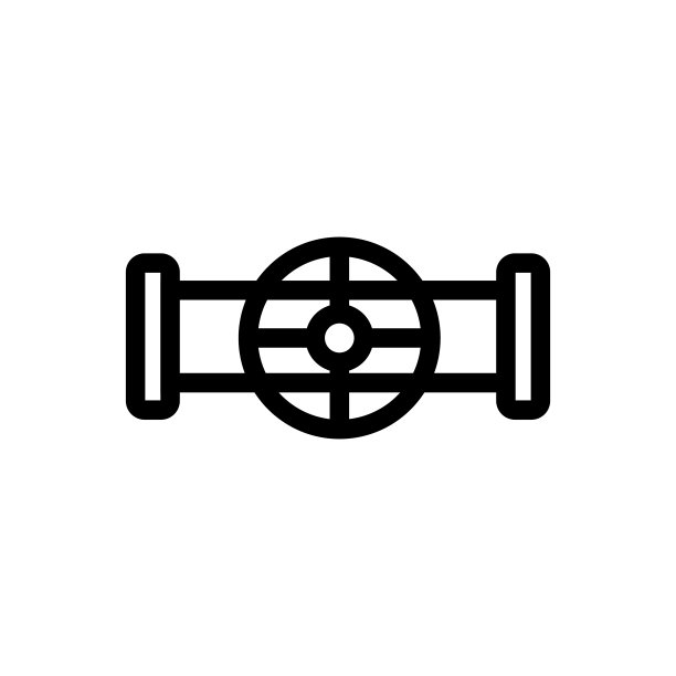 阀门图标矢量。孤立轮廓符号插图图片下载