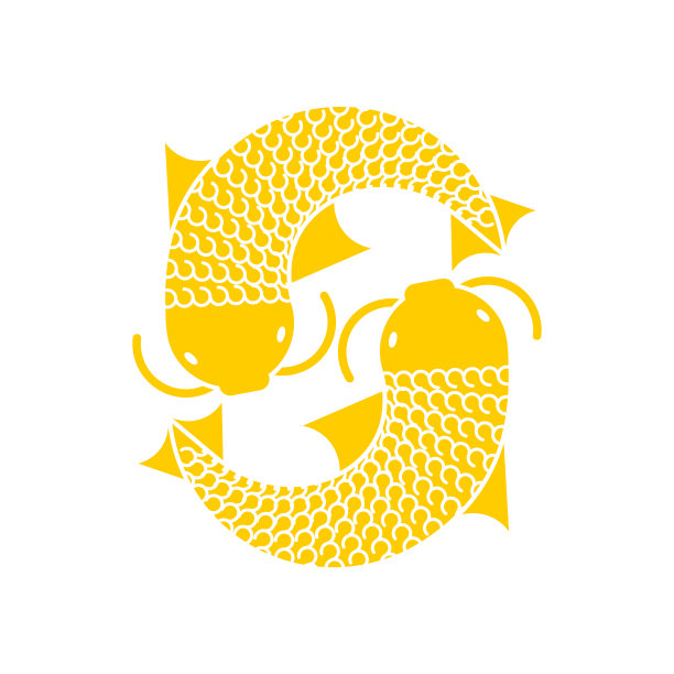 锦鲤金日本鲤鱼分离。泰国锦鲤图标矢量插图图片下载