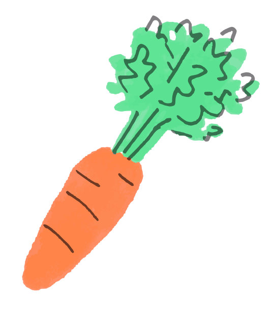 一个简单的胡萝卜的插图图片下载