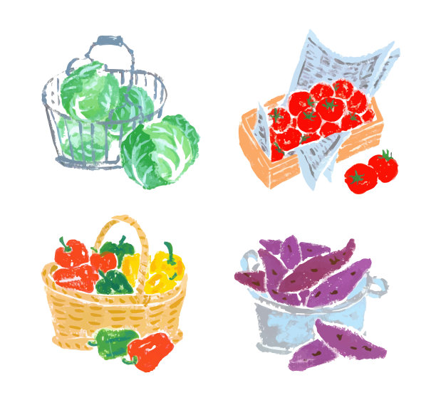 一个容器里装4种蔬菜图片下载