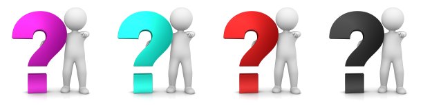 问号粉红色绿松石红色黑色审问询问符号符号建议回答男人3d图片下载