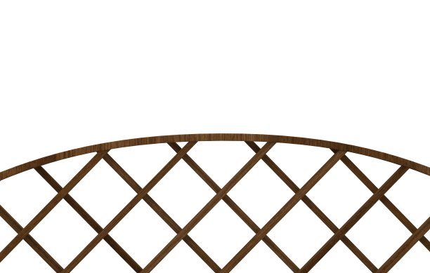 栅栏孤立在白色3D渲染图片下载