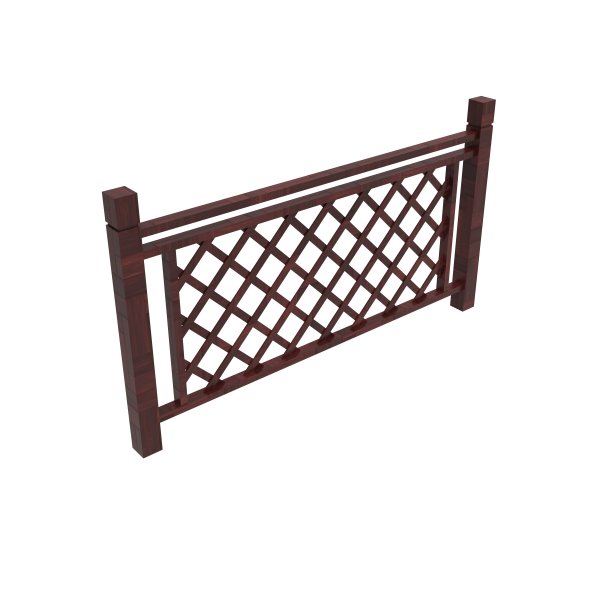 栅栏孤立在白色3D渲染图片下载