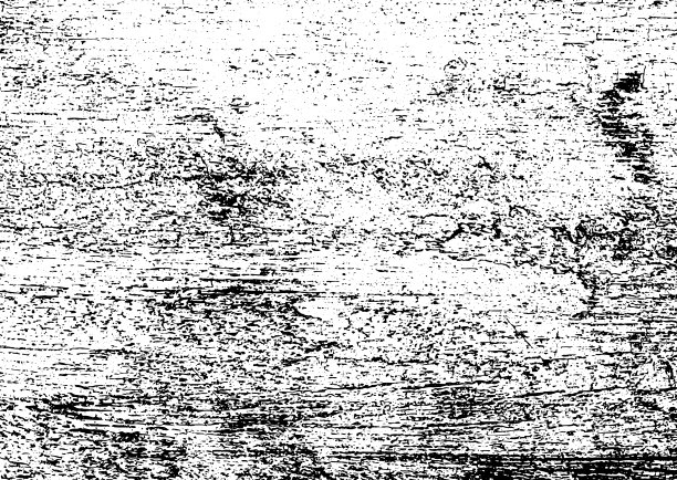 黑白垃圾城市纹理向量与复制空间。抽象的插图表面灰尘和粗糙的墙壁背景与空模板。遇险或污垢和伤害效果概念-向量图片下载