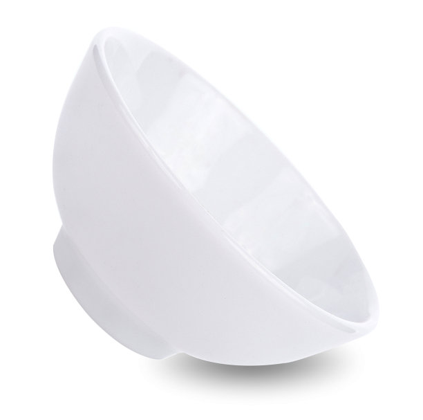 白色陶瓷碗孤立在白色背景上图片下载