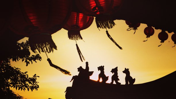 元日落图片下载