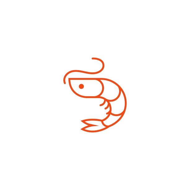 虾矢量图标插图图片下载