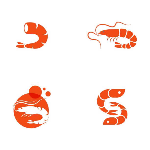 虾矢量图标插图图片下载