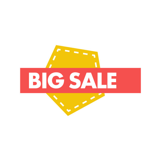 横幅销售平面设计矢量孤立模板图片下载