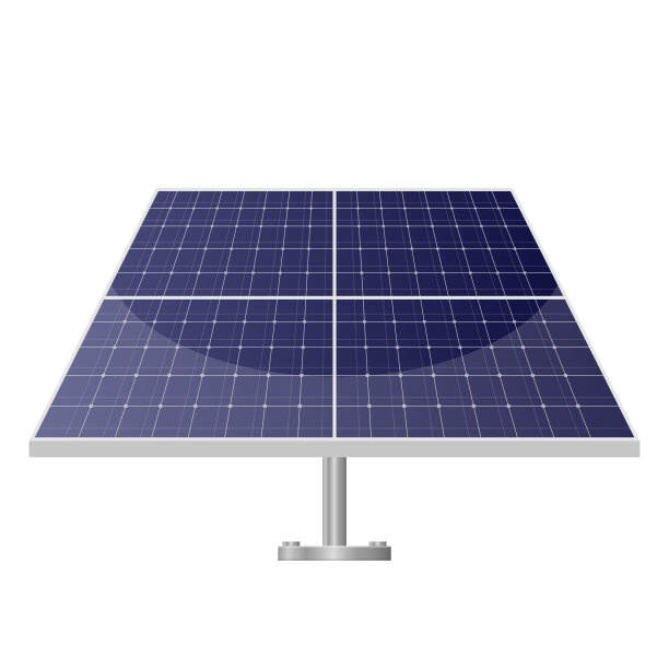 太阳能电池板矢量设计插图孤立在白色背景图片下载