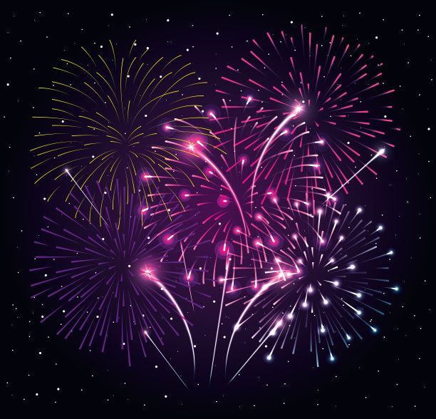 烟花飞溅爆炸背景图标图片下载