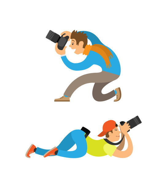 摄影师从底部角度拍摄照片图片下载