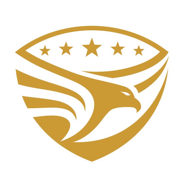 鹰之星盾徽设计图片下载