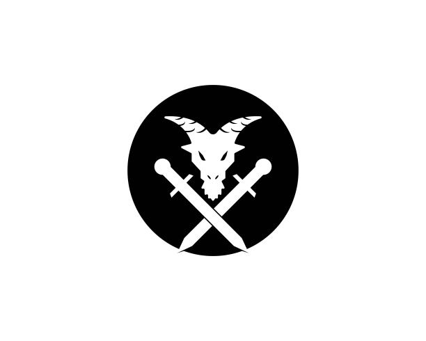 山羊模板矢量图标图片下载