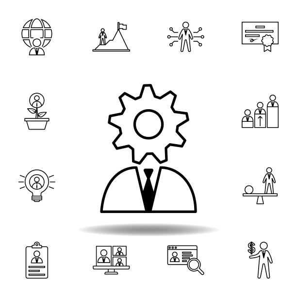 装备，支持，商人图标。hr元素的集合。可以用于网页，logo，手机应用，UI, UX图片下载