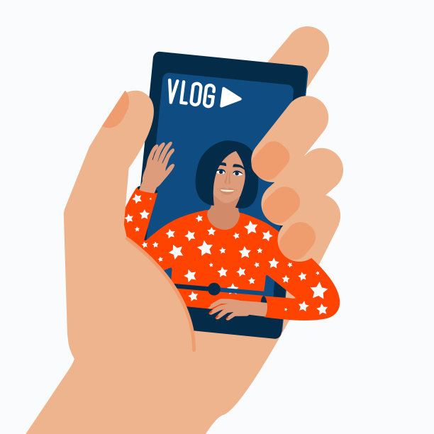 博客女性的现代肖像图片下载