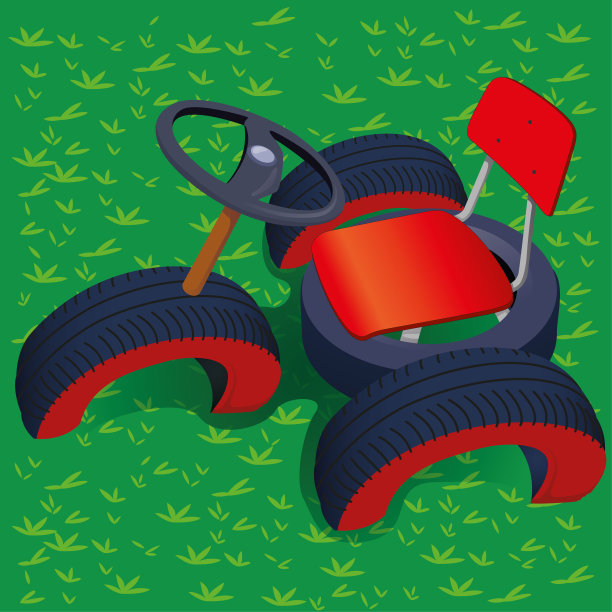 插图回收玩具儿童游乐场。理想的教育和机构材料图片下载