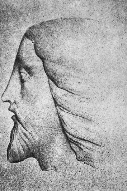 耶稣在圣阿格尼亚地下墓穴的肖像，在一本古老的书《基督肖像》中，作者K.A. Fisher, 1896年，莫斯科。图片下载