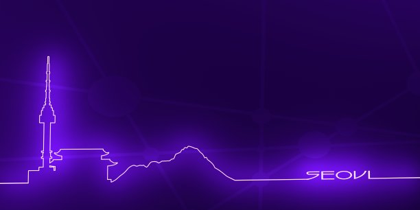 南山塔是首尔的标志图片下载