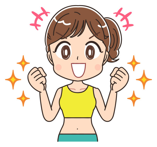 一位年轻女子穿着运动服。她的情感。图片下载