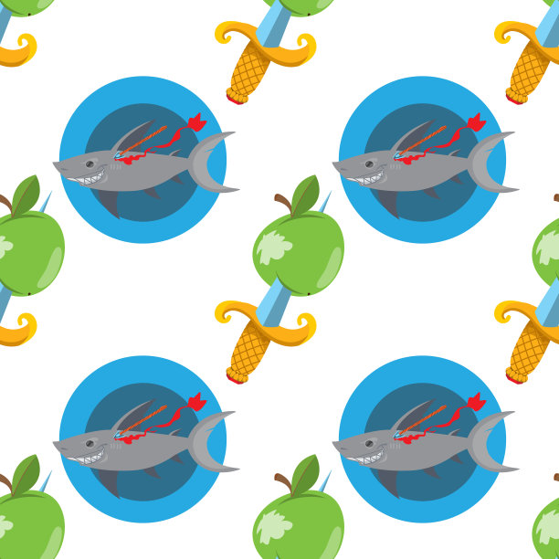 无缝图案的设计表面苹果用匕首图片下载