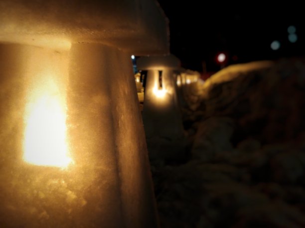 雪照明设备是日本冬天的传统图片下载