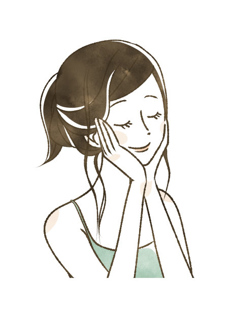 闭着眼睛微笑的女人图片下载