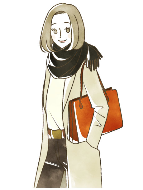 冬天穿衣服的女人图片下载