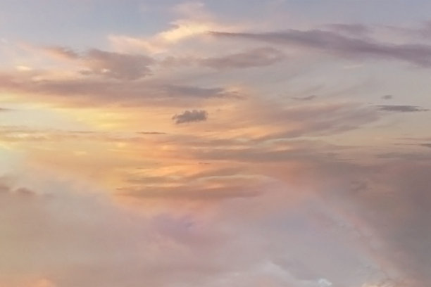 美丽的日落天空，3d渲染。图片下载